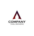 letter a logo minimal design concept vector image