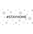 stay home coronavirus quarantine banner vector image
