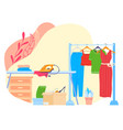 cleaning ironing home domestic housework laundry vector image