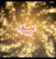 Gold glittering star dust vector image