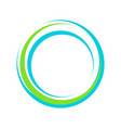 abstract vibrant lens circle symbol logo design vector image