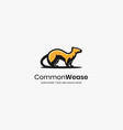 common weasels template vector image