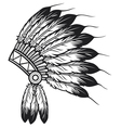 native american indian chief headdress vector image