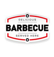 delicious barbecue vintage sign vector image