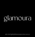 glamoura luxury lowercase elegant typeface vector image