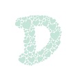 heart alphabet stock 07 vector image vector image