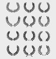 laurel wreaths vector image