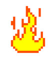 Pixel a fire pixel art for game assets Royalty Free Vector