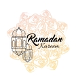 ramadan kareem and ramadane vector image