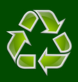 recycle symbol icon vector image