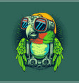 cockatoo bird logo parrot mascot blue macaw bird vector image