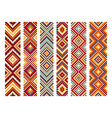 pixel mexican aztec mayan pattern indian ornament vector image vector image