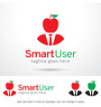 smart people logo template vector image