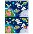 spot the differences vector image vector image