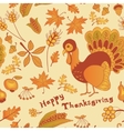 autumn seamless for thanksgiving day vector image