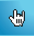 mouse hand icon rock vector image vector image