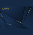 abstract gradient blue luxury design overlap vector image