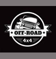 off-road 4x4 extreme car adventure club vector image vector image