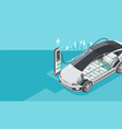 ev technology background space vector image vector image