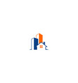 house building company logo vector image
