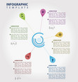 color infographic template vector image