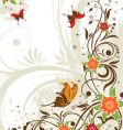 background flower vector image