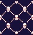 skulls and bones seamless pattern vector image vector image