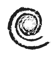 spiral icon grunge texture vector image vector image
