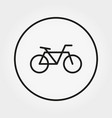 bicycle icon editable thin line vector image vector image