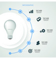 infographic bulb business design pattern graphic vector image