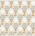 hand drawn baroque rapport seamless pattern vector image