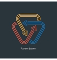 intersecting arrows vector image vector image