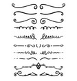 set hand drawn text dividers for poster card vector image vector image