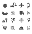 set of icons vector image