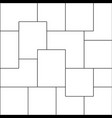 collage photo frame grid vector image