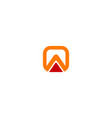 square triangle company logo vector image vector image