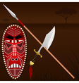 african weapons vector image