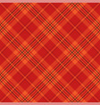orange and black argyle tartan plaid vector image