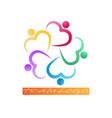 team logo like-minded people or friends social vector image