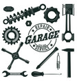 vintage mechanic tools set vector image vector image