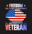 united states veteran t shirt design vector image