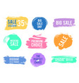 grunge discount sale badges special offer banners vector image vector image