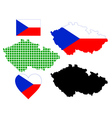 map of the czech republic vector image