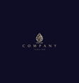 golden logo on which an abstract image vector image