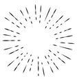 starburst or sunburst hand drawn firework doodle vector image