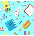 back to school seamless pattern vector image