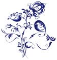 floral abstraction vector image vector image