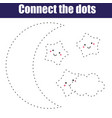 connect the dots children educational game vector image
