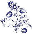 floral abstraction vector image vector image