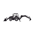 backhoe vector image vector image